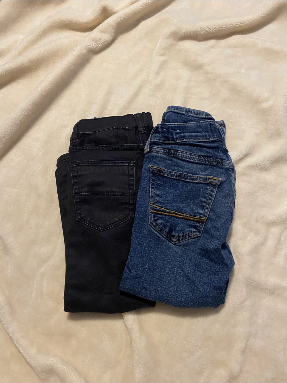 abercrombie kids Black and Blue Denim Jeans Duo